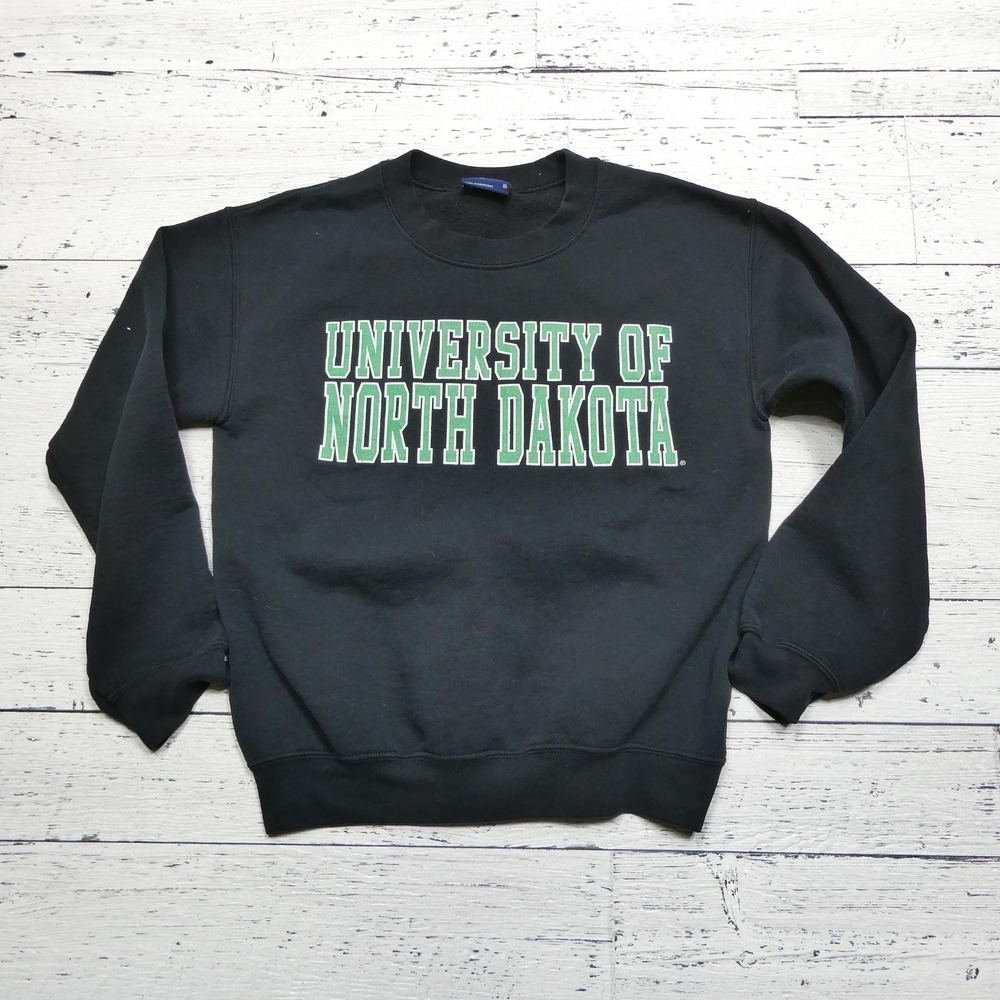 University Of North Dakota Sweatshirt Womens Small Black NCAA College MV Sport